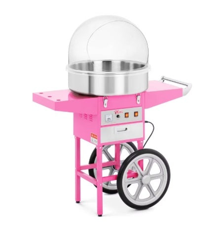 macchina per zucchero filato con carrello