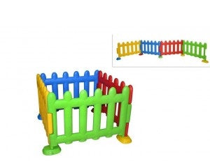 Staccionata in plastica per area bimbi