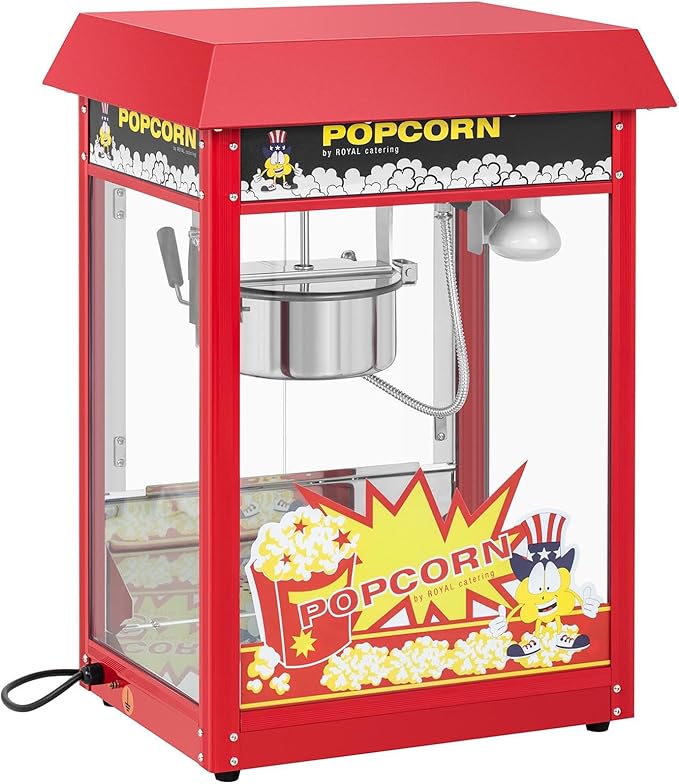 Royal Catering Macchina per popcorn - Stile retrò - Rossa
